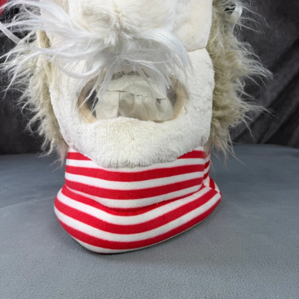 Pirate Llama Plush Mascot Head Costume White Faux Fur Hat Eyepatch WMHD2990-0518